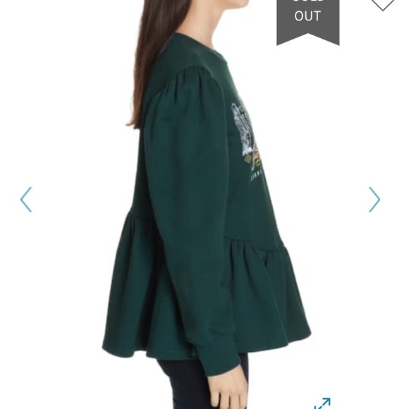 Opening Ceremony Stonehenge Peplum Sweatshirt - Picture 2 of 6